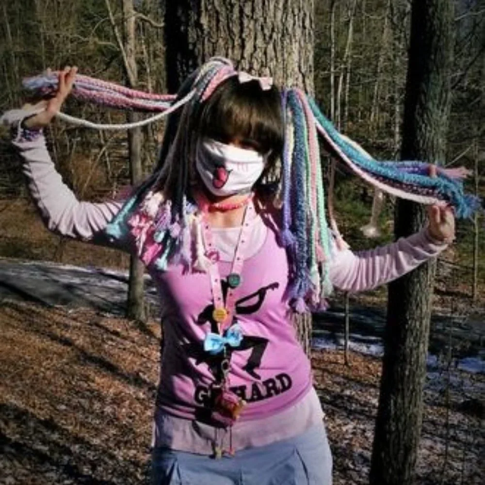 Unique Kawaii Punk Styled Pastel Hair Braids